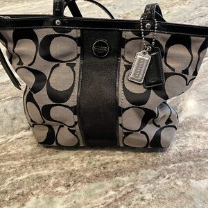Coach Black and Gray Women's Bag